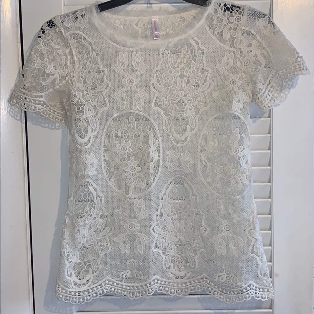 white lace blouse (worn once)
